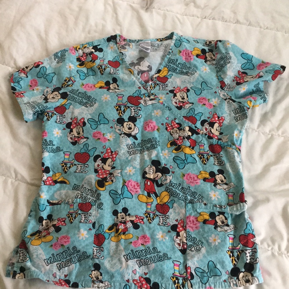 Disney scrub top
